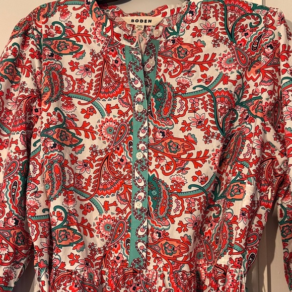 NWT Boden Multicolor Floral Patterned Maxi Dress - size 16 spring Easter - Picture 4 of 6